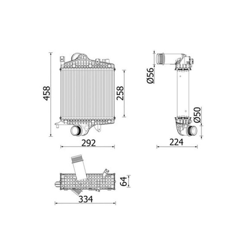 Mahle Intercooler (Charge Air Cooler) CI 672 000P