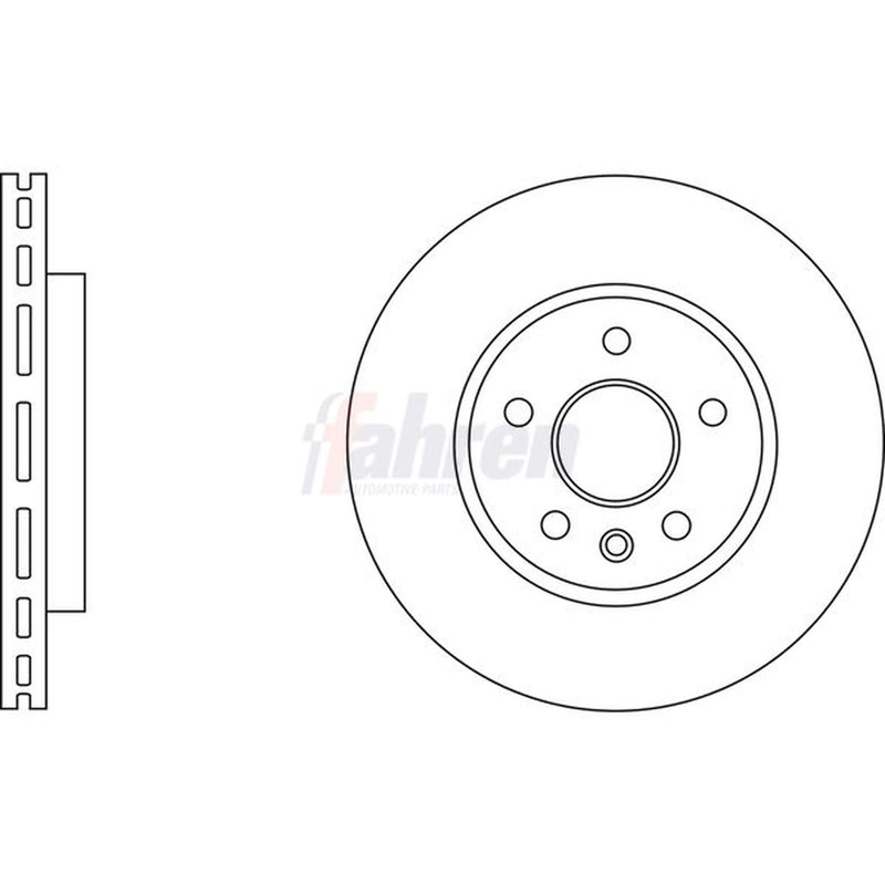 Fahren 2 x Vented Front Brake Discs FBD6836