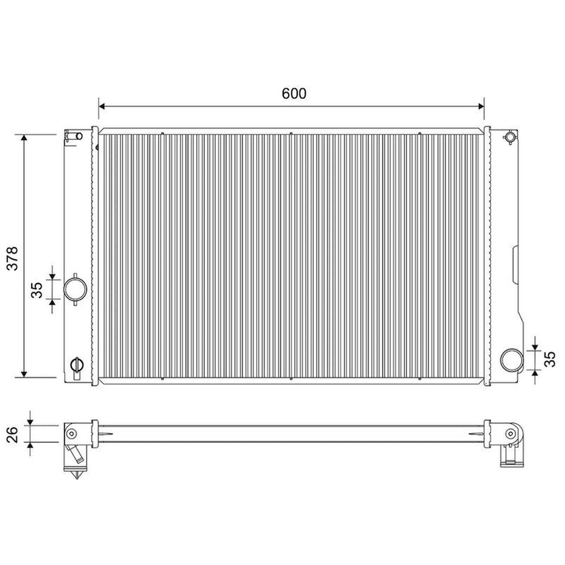 Valeo Engine Radiator 701175