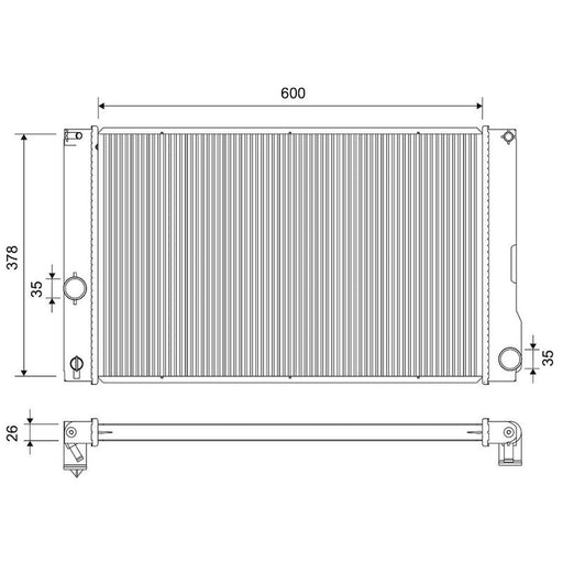 Valeo Engine Radiator 701175