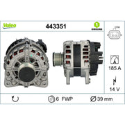 Valeo Car Alternator 12V 443351