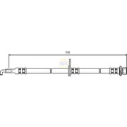 NAPA Brake Hydraulic Hose Line Front Left NBH1214