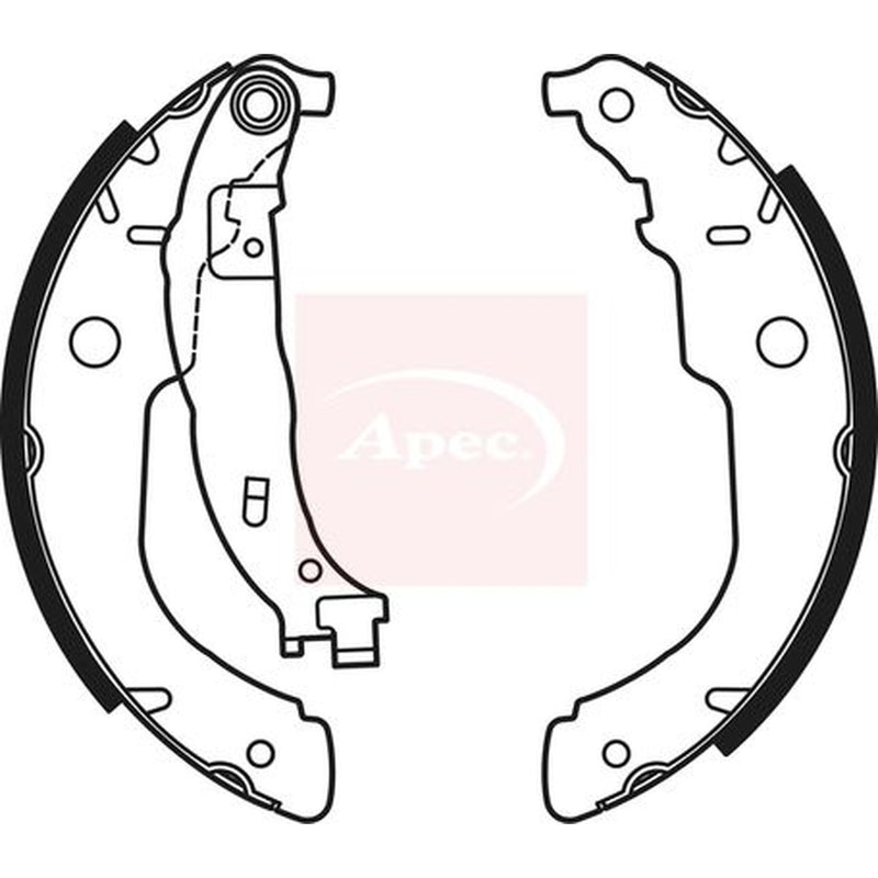 Apec Brake Shoe Set Axle Kit SHU711