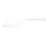 Juratek Brake Hydraulic Hose Line Rear JBH1551R