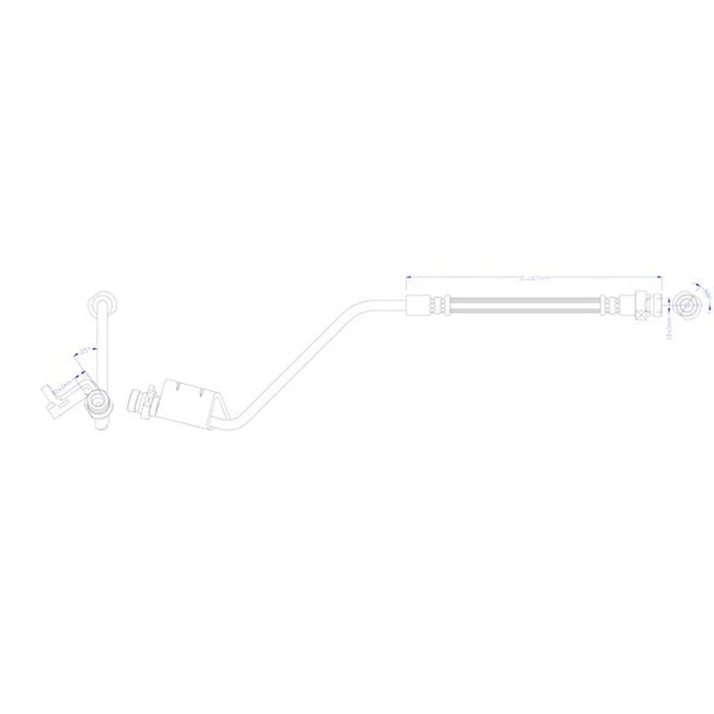 Juratek Brake Hydraulic Hose Line Rear JBH1551R