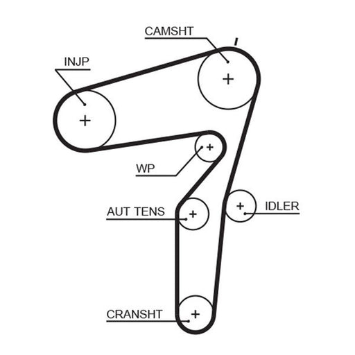 Gates Timing Belt & Water Pump Kit KP45600XS