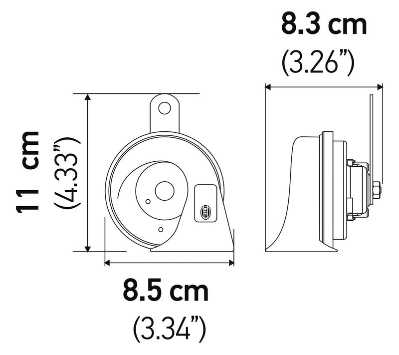Hella 3FH 007 424-801 Trumpet Horn