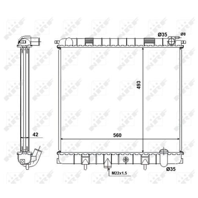 NRF Engine Radiator 58445