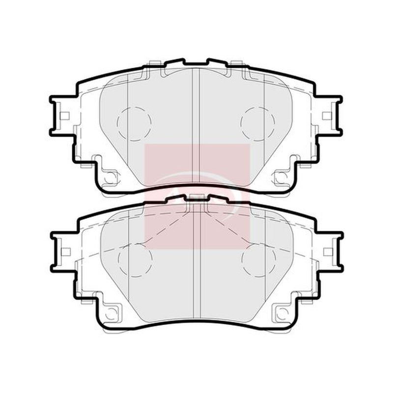 Apec Rear Brake Pad Set PAD2308