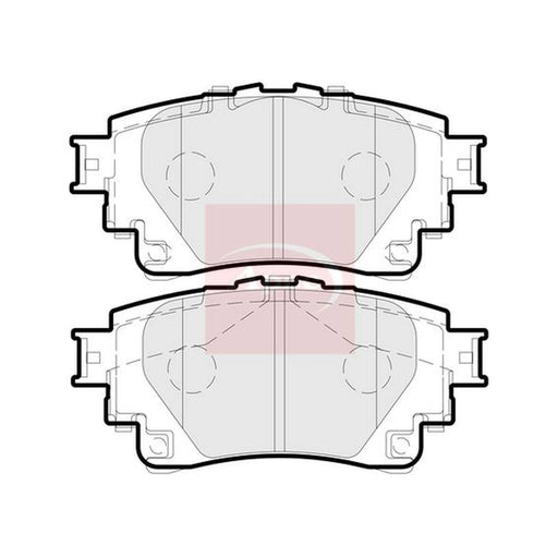 Apec Rear Brake Pad Set PAD2308