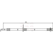 Apec Brake Hydraulic Hose Line Front Left HOS3527
