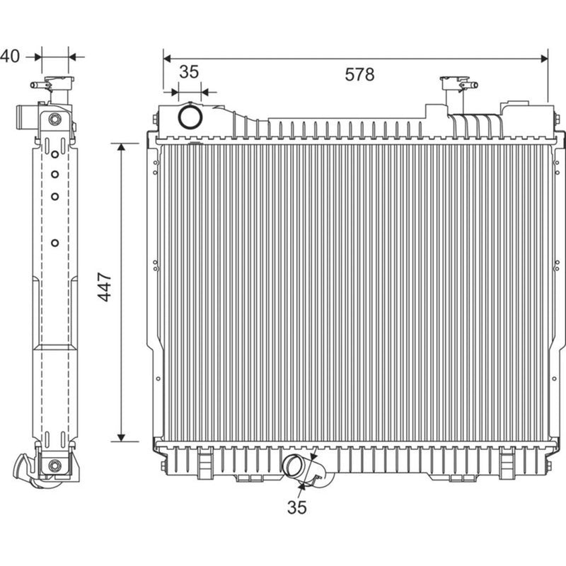 Valeo Engine Radiator 701403