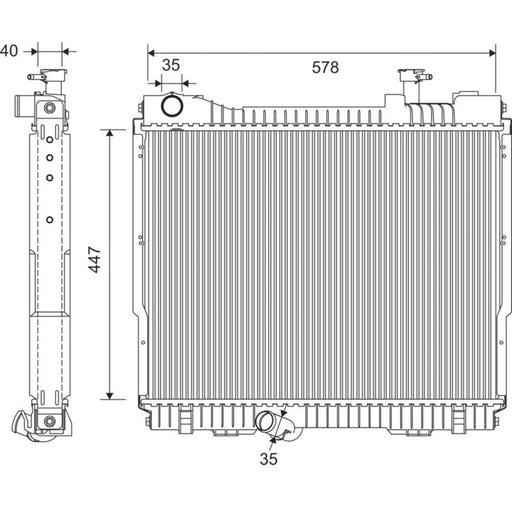 Valeo Engine Radiator 701403