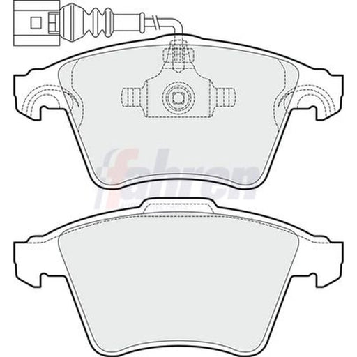 Fahren Front Brake Pad Set FBP3598