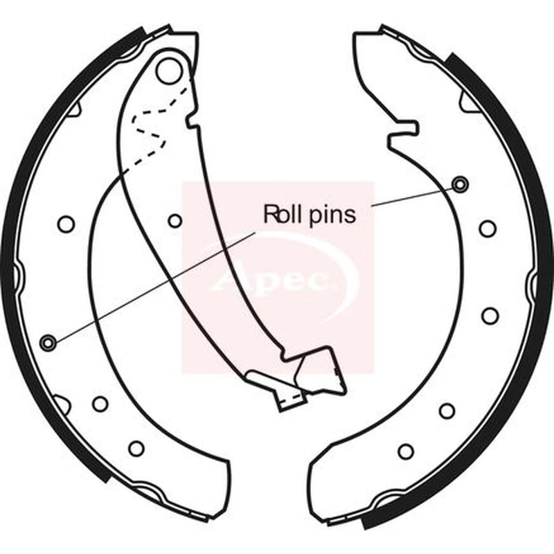 Apec Brake Shoe Set Axle Kit SHU538