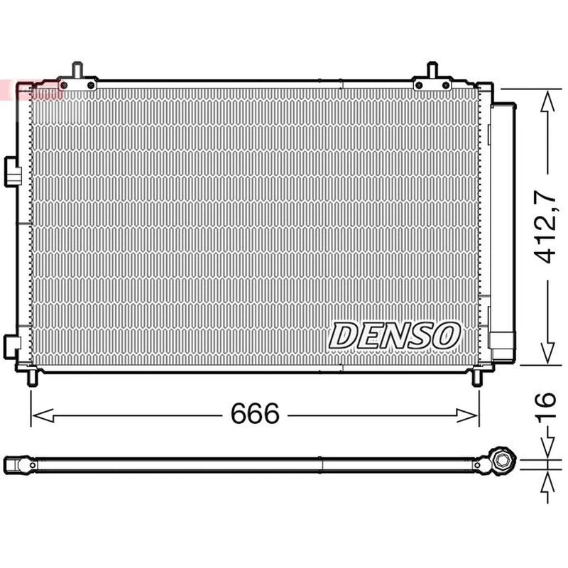 Denso Air Conditioning Condenser DCN50059