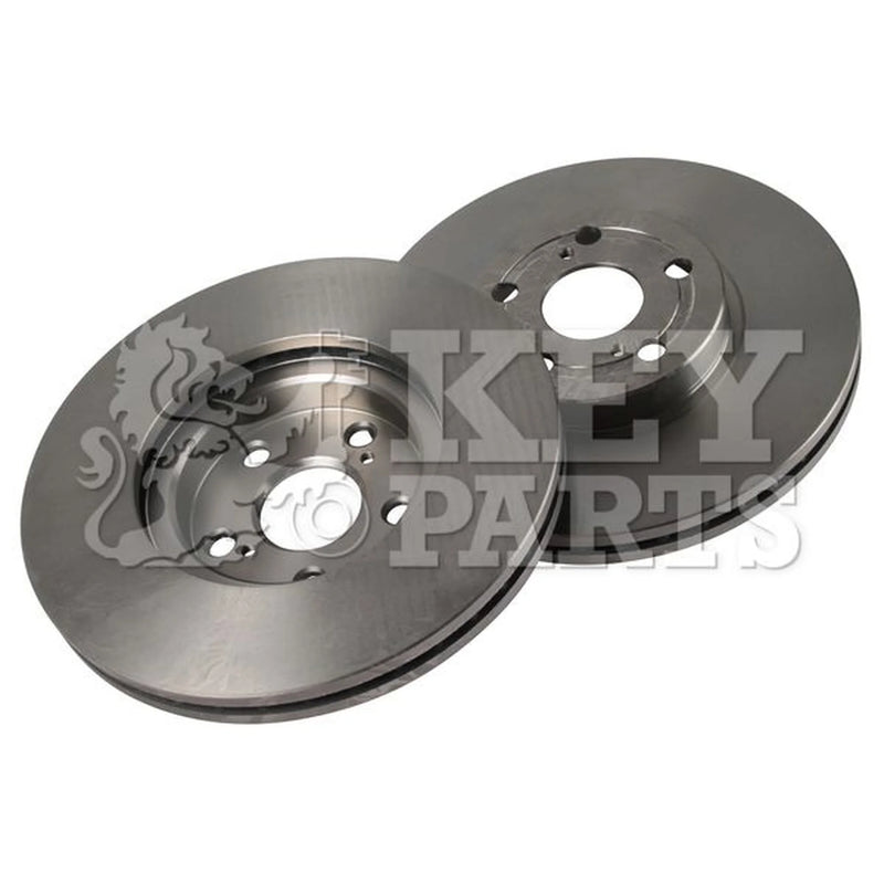 Key Parts 2 x Vented Front Brake Discs KBD4458