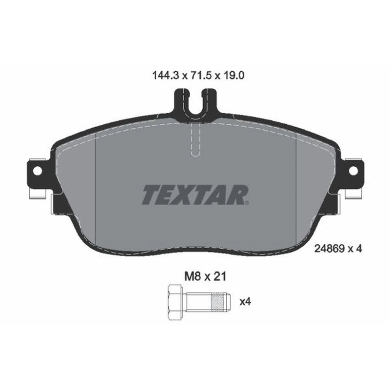 Textar Front Brake Pad Set 2486901