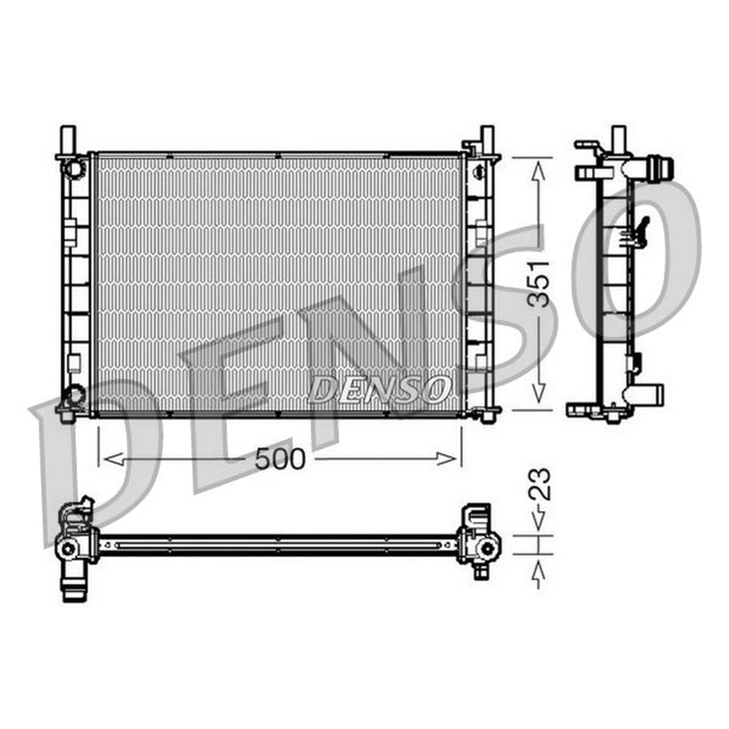 Denso Engine Radiator DRM10046
