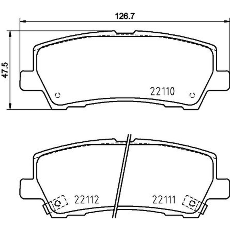 Mintex Rear Brake Pad Set MDB3999