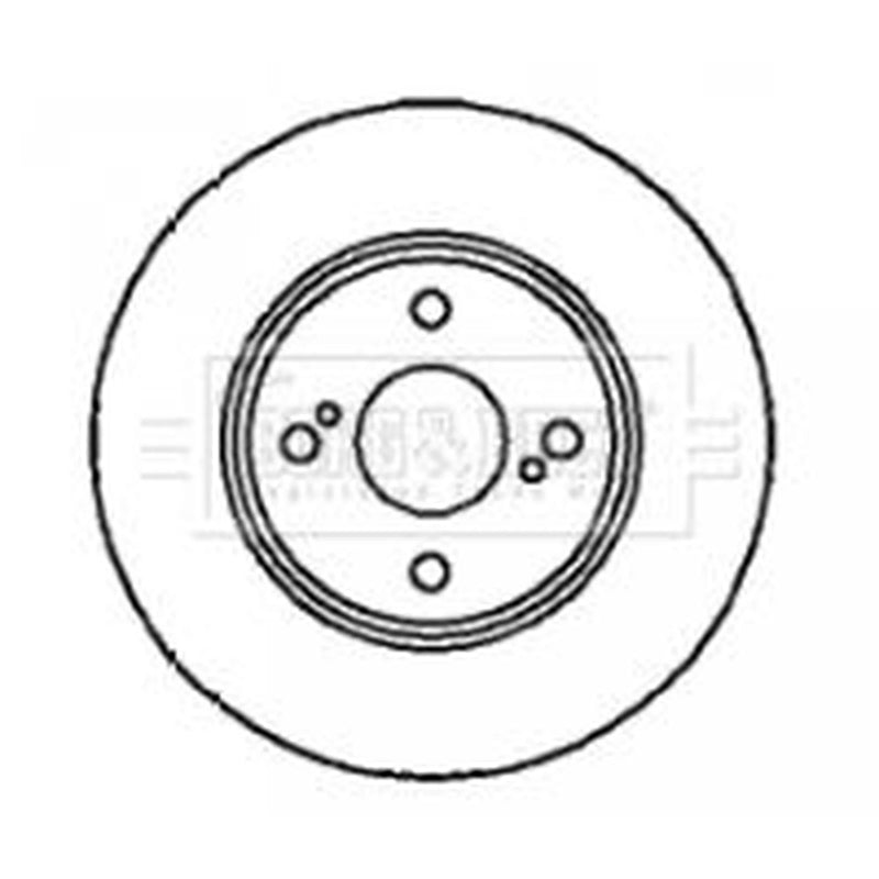 Borg & Beck Rear Brake Discs BBD4207