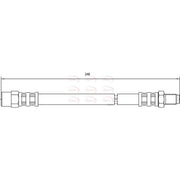 Apec Brake Hydraulic Hose Line Rear HOS4040