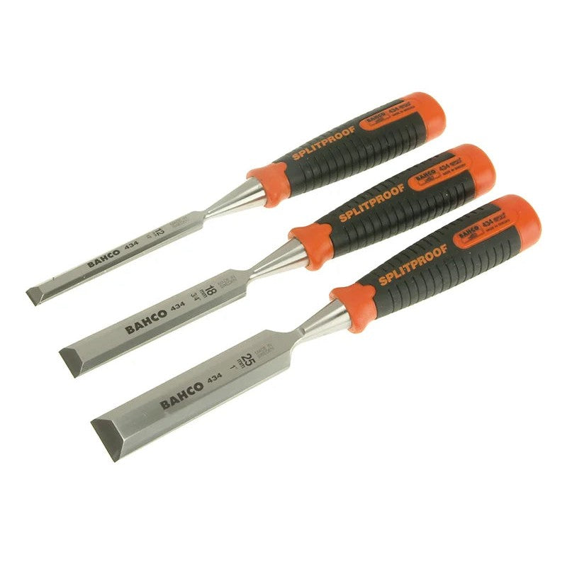 Bahco 434 Bevel Edge Chisel Set, 3 Piece - 434-S3-EUR