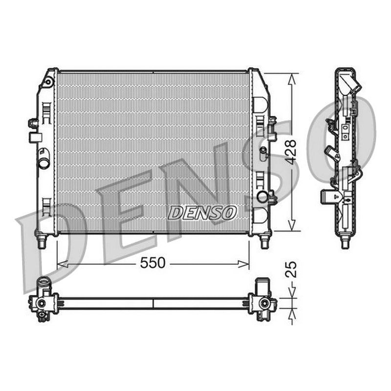 Denso Engine Radiator DRM44008