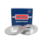 Borg & Beck 2 x Solid Rear Brake Discs BBD4213