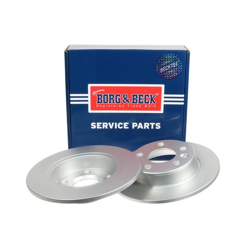 Borg & Beck 2 x Solid Rear Brake Discs BBD4213