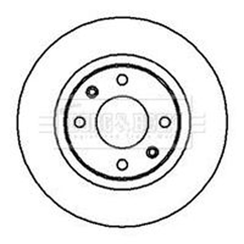 Borg & Beck 2 x Front Brake Discs BBD4245
