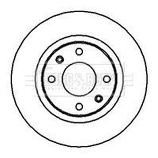 Borg & Beck 2 x Front Brake Discs BBD4245