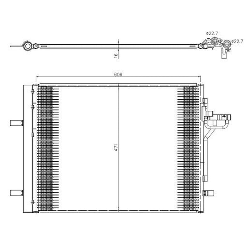 NRF Air Conditioning Condenser 350375