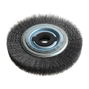 Lessmann Wheel Brush D200mm x W35-40 x 80 Bore Steel Wire 0.30 + Adaptors Set 4