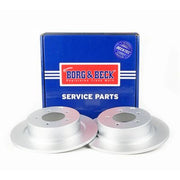 Borg & Beck 2 x Solid Rear Brake Discs BBD5255
