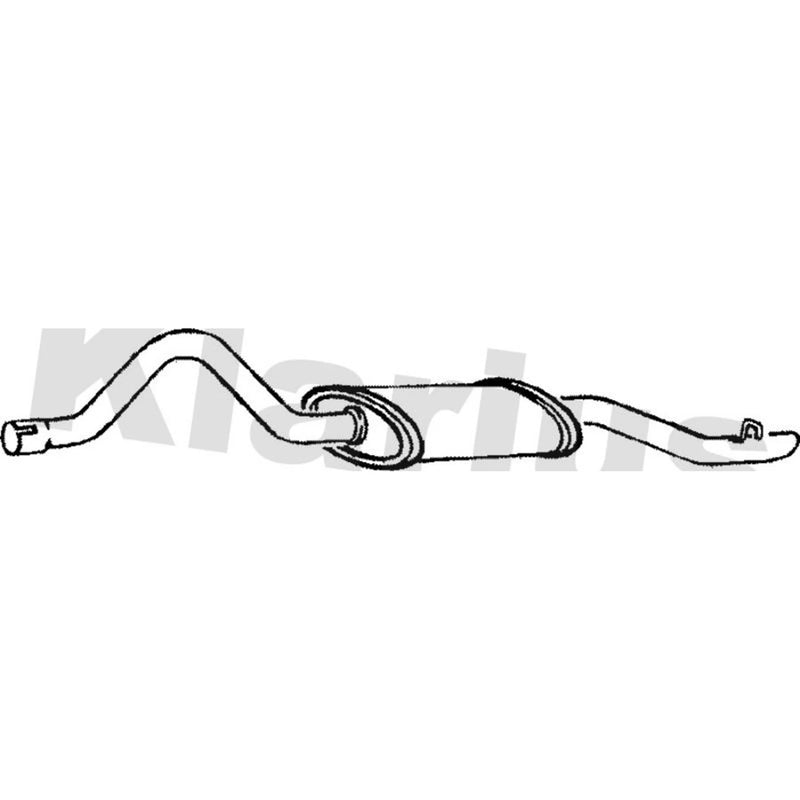 Klarius Box With Tail Pipe Rear SB74L