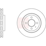 Apec 2 x Vented Front Brake Discs DSK3026
