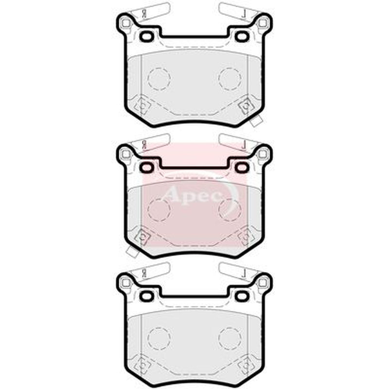 Apec Rear Brake Pad Set PAD2261