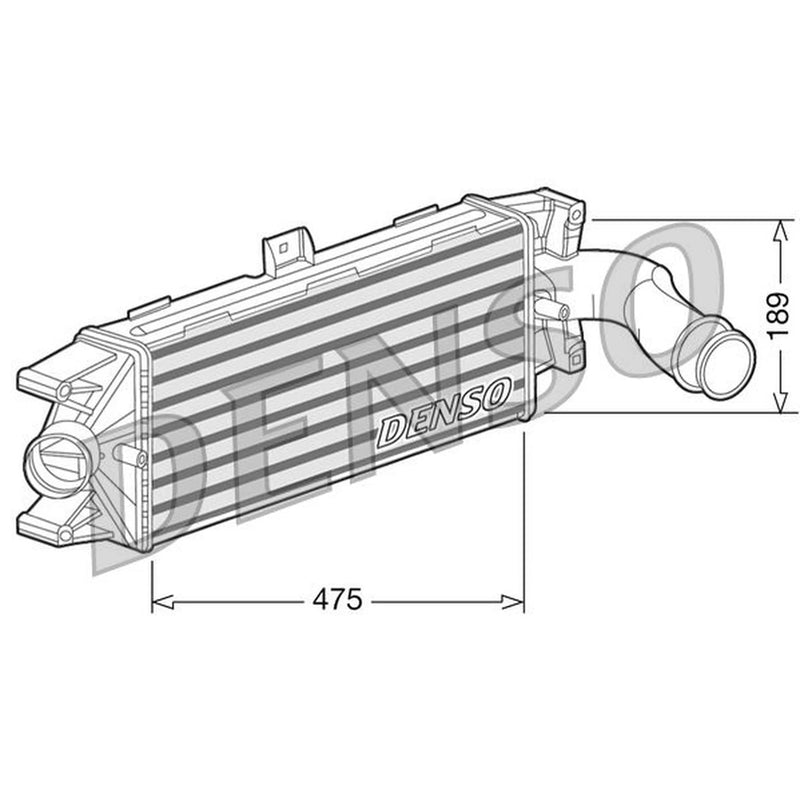 Denso Intercooler (Charge Air Cooler) DIT12003