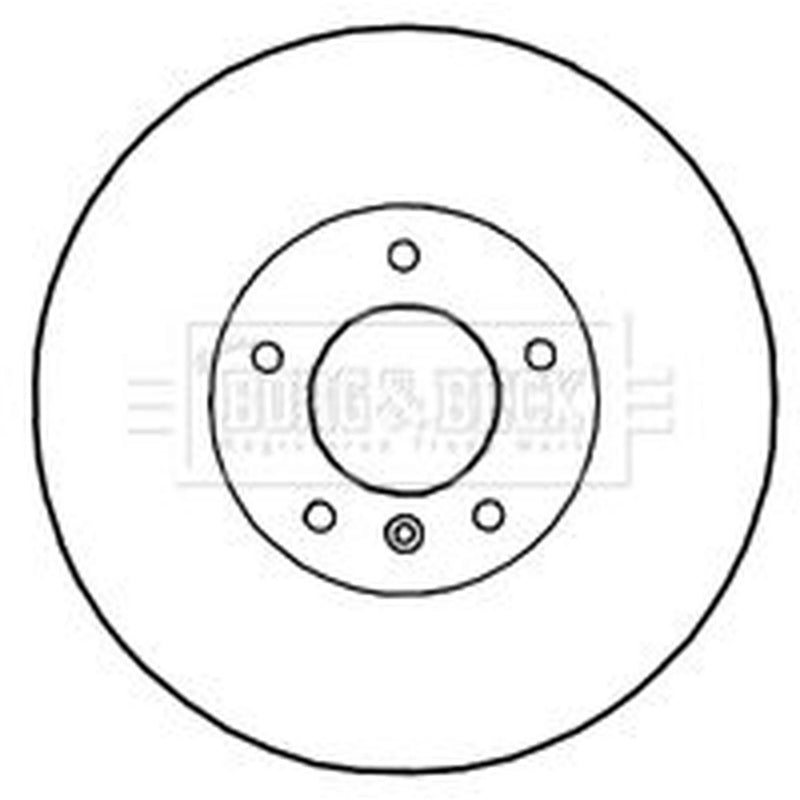Borg & Beck 2 x Vented Front Brake Discs BBD4782