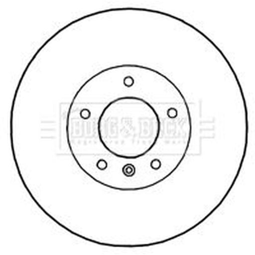 Borg & Beck 2 x Vented Front Brake Discs BBD4782