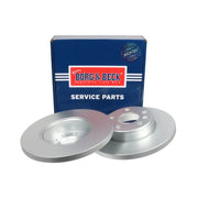 Borg & Beck 2 x Solid Front Brake Discs BBD4115