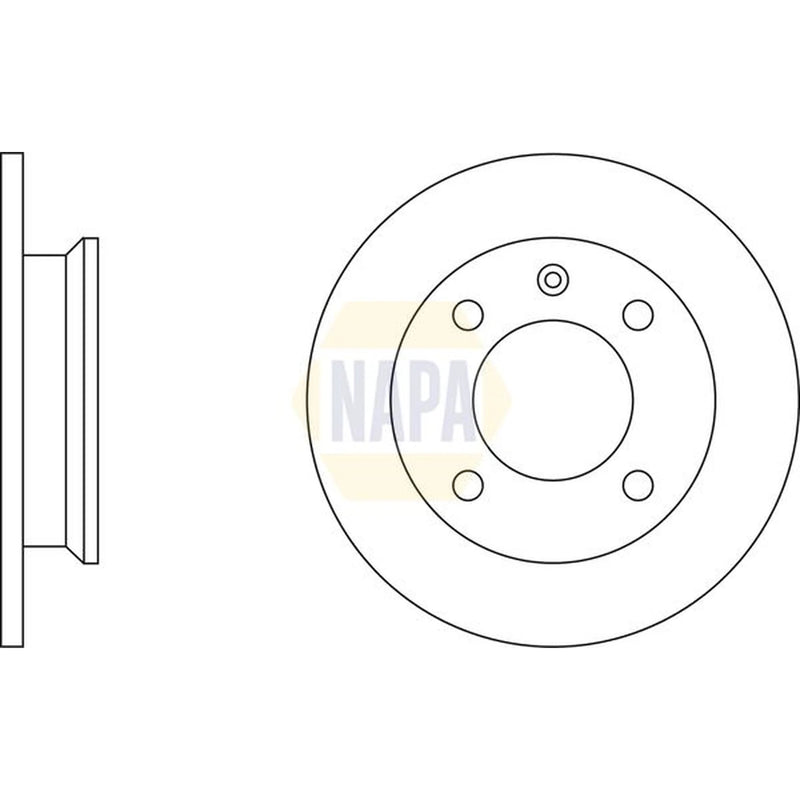 NAPA 2 x Vented Front Brake Discs NBD5922