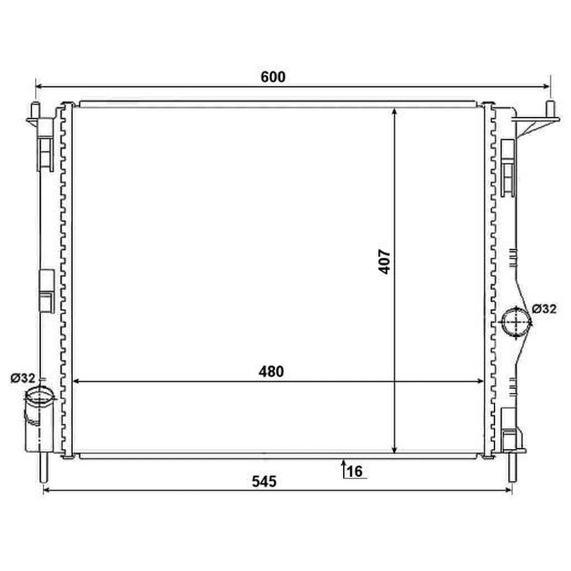 NRF Engine Radiator 53069