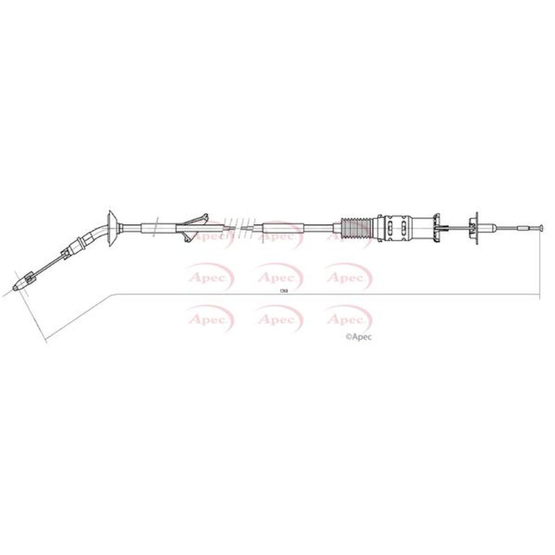 Apec Clutch Control Cable Pull CAB5018