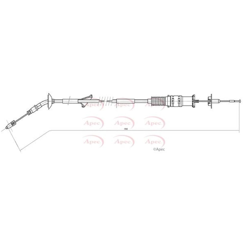 Apec Clutch Control Cable Pull CAB5018