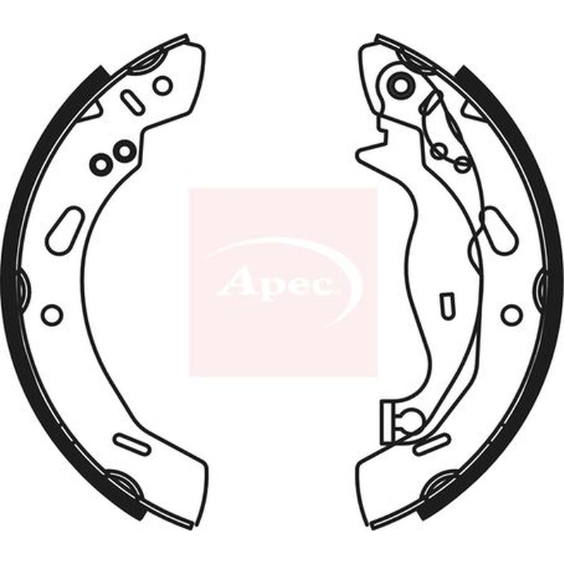 Apec Brake Shoe Set Axle Kit SHU799