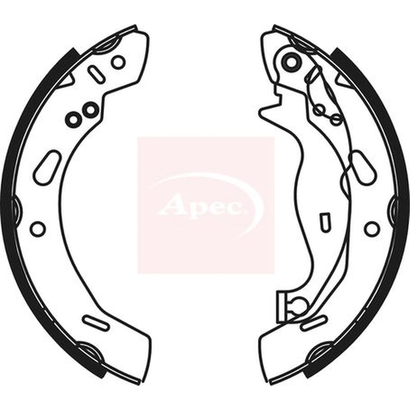 Apec Brake Shoe Set Axle Kit SHU799