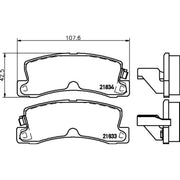 DON Rear Brake Pad Set PCP1326