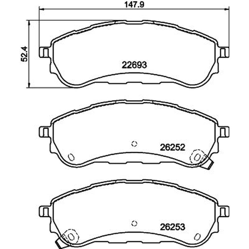 DON Rear Brake Pad Set PCP2019